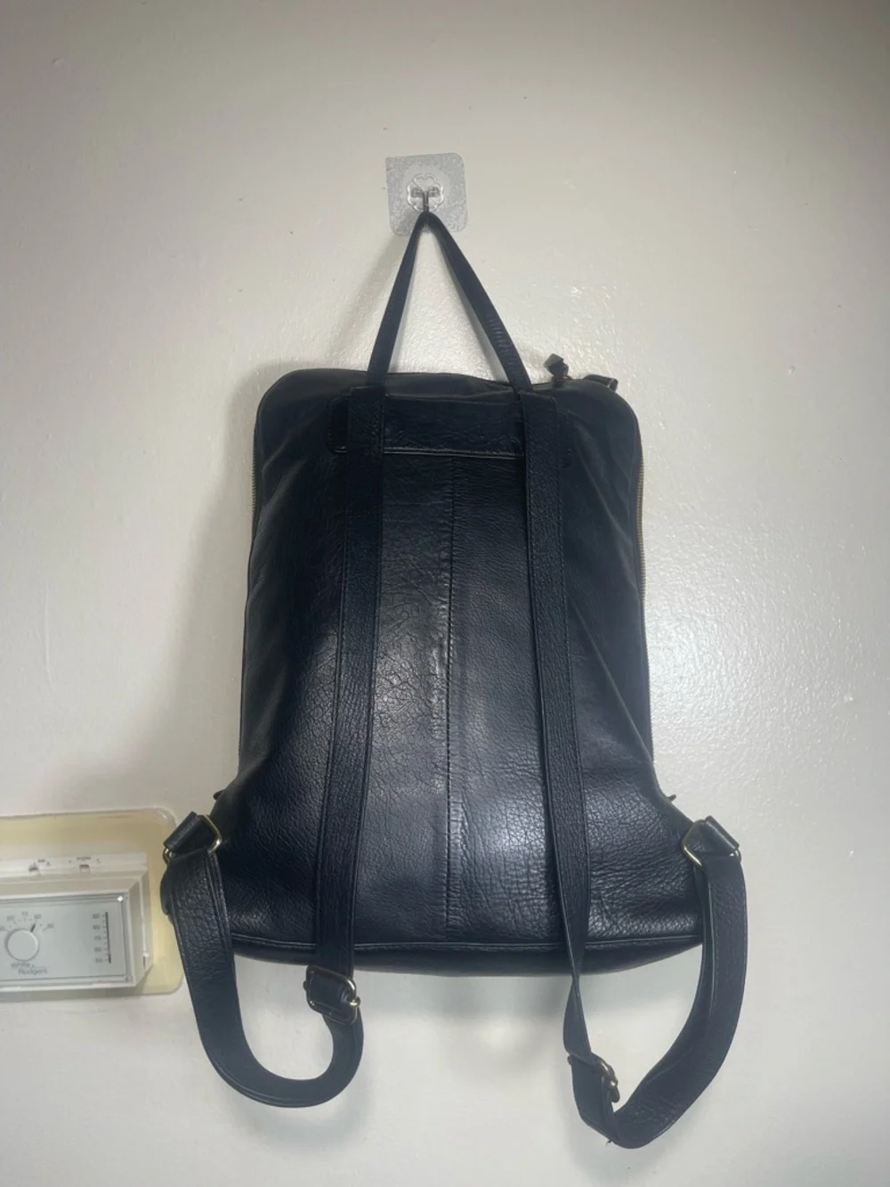 Margot Black Backpack with Luxurious Leather and Minimalist design